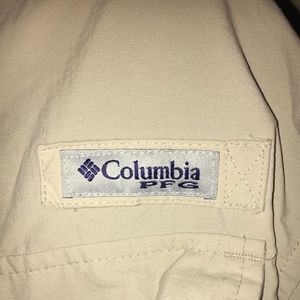 Tan Columbia Fishing Shirt